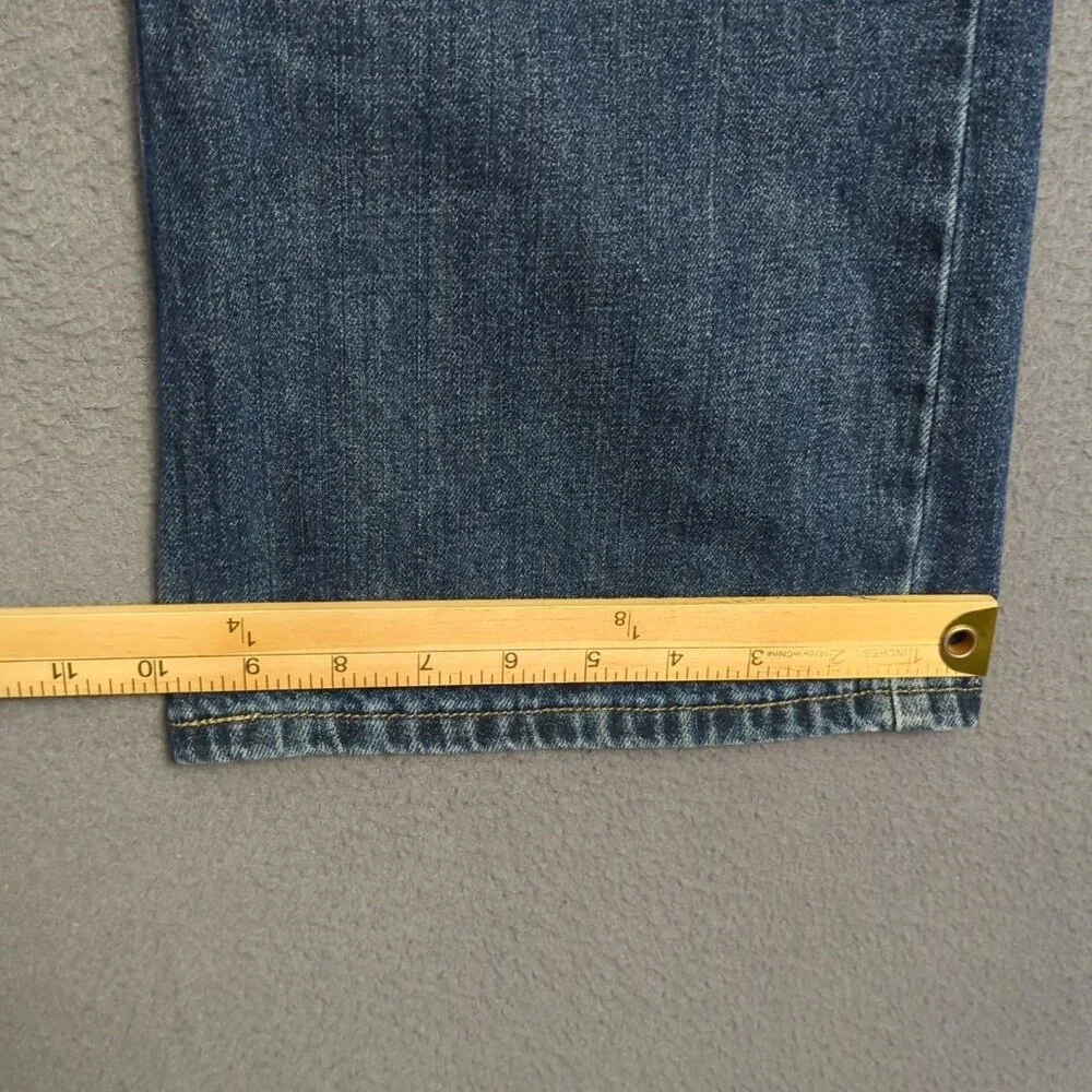 Levi's Jeans Men's 36x32 Blue 527 Slim Fit Boot Cut Denim Uneven Hems